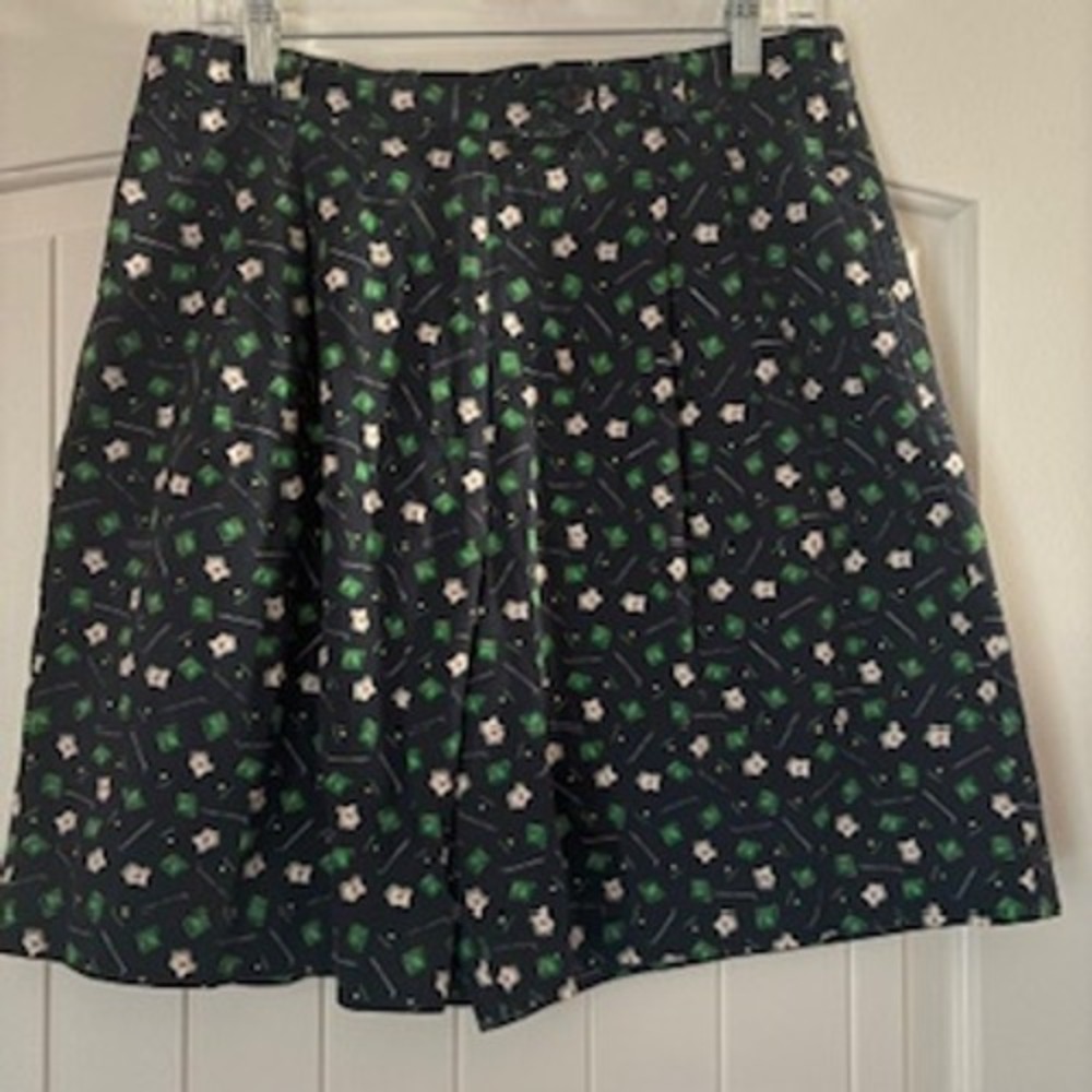 Vintage Liz Claiborne Liz Golf High Rise Pleated Front Shorts Sz 14‎ Golf Print - Picture 2 of 11